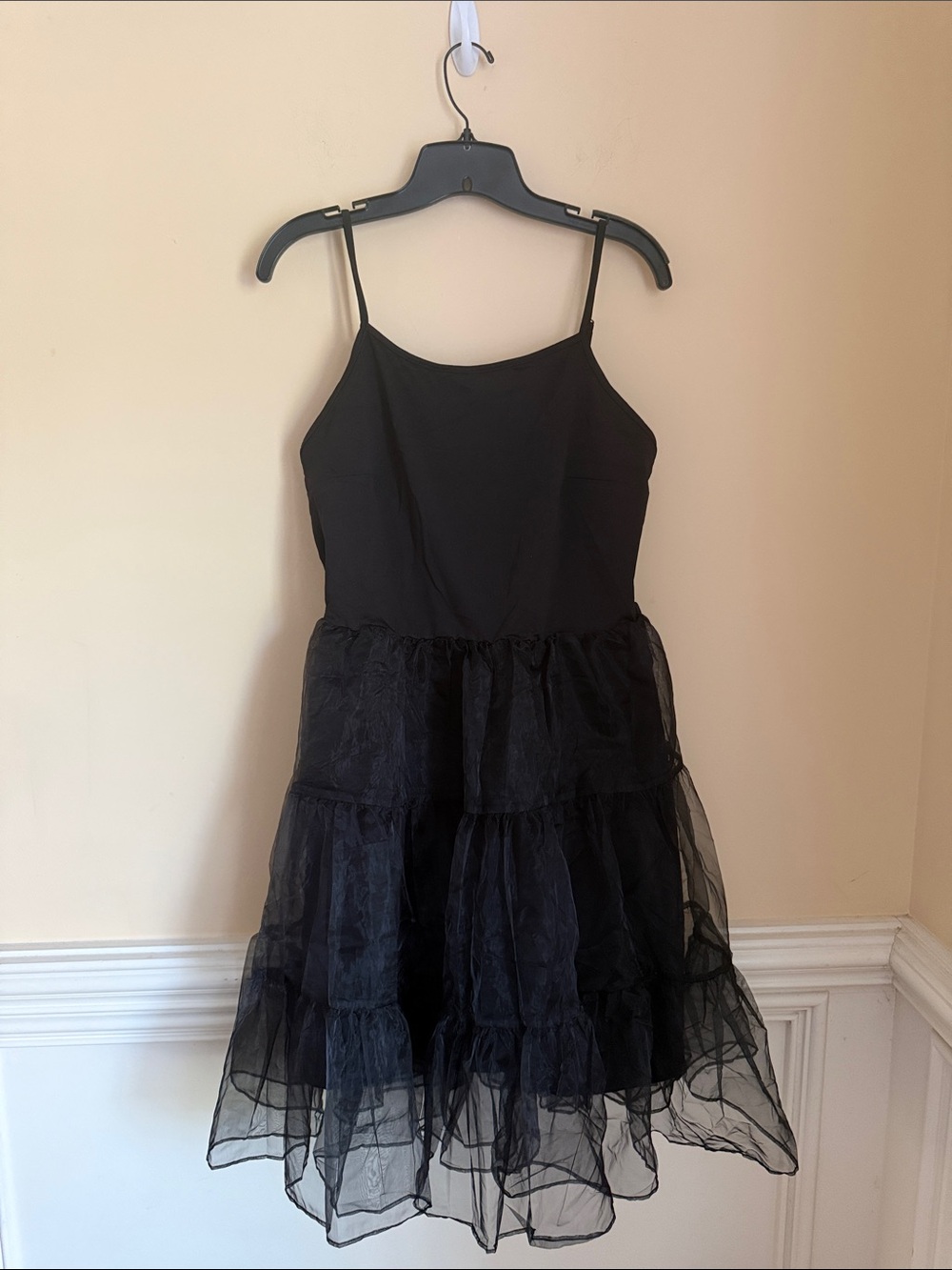 Grace Karin Women’s Underdress Spaghetti Strap Full Slip with Tutu Size XL